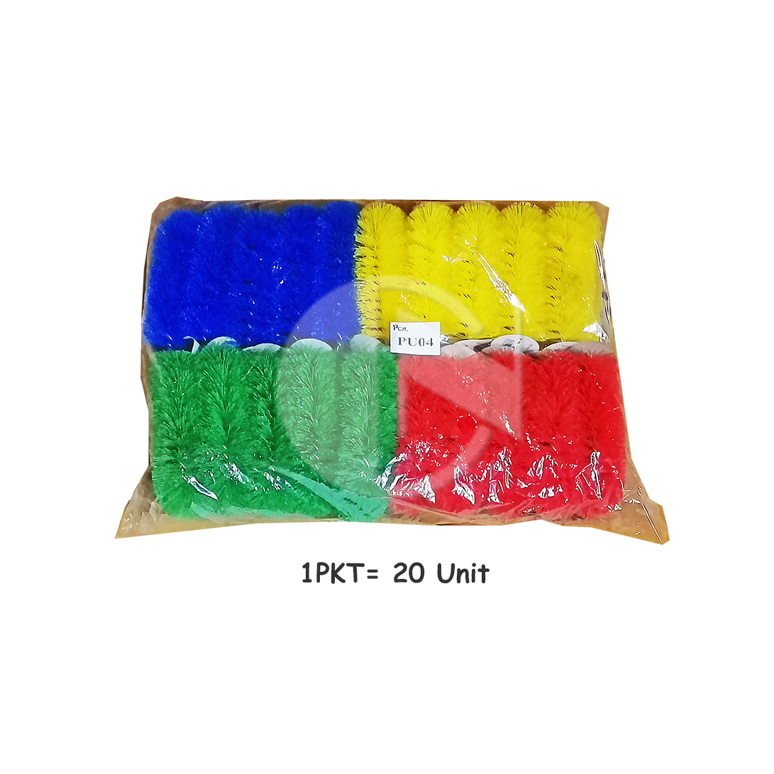 PU04<br>4" Colour Polymer Brush<br>4" 彩色尼龙刷子